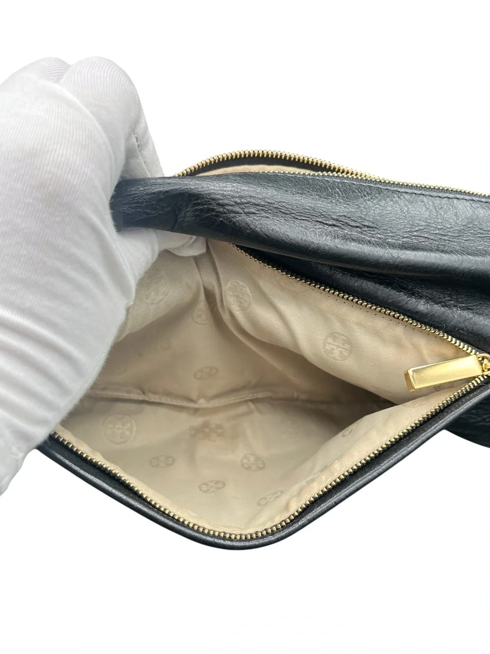 Tory Burch Black Leather Clutch - Picture 7 of 10